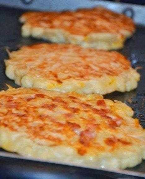 EASY BACON CHEDDAR PATTY CAKES WITH LEFTOVER MASHED POTATOES
