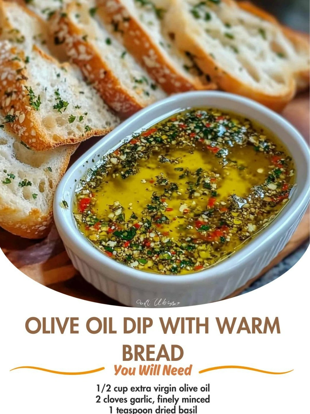 Olive Oil Dip with Warm Bread