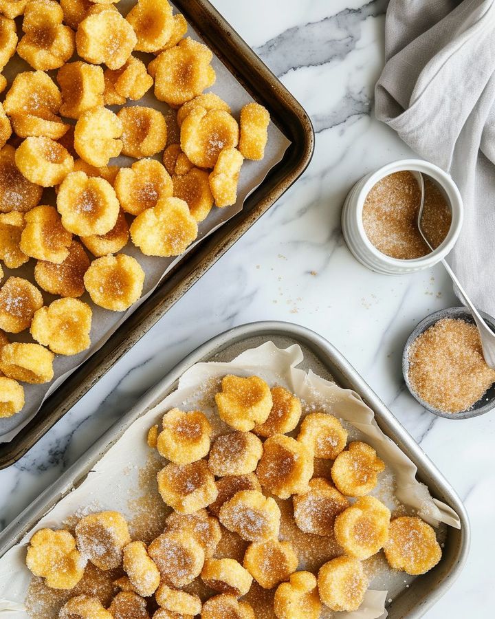 There’s something about that golden, sweet crunch of Honeycomb cereal that just takes you right back to Saturday mornings as a child, doesn’t it? The moments when the simplest joys could be found in a big bowl of your favorite cereal before the cartoons started. Fast forward to today, and we’re elevating that childlike delight with a delectable, grown-up twist. Everyone, gather around for Baked Churro Honeycomb Snack Mix. Churros, as you might know, have origins in Spain and Portugal – a delicious pastry traditionally dipped in hot chocolate or café con leche. Now, imagine that cinnamon-sugar charm baked onto honeycomb pieces, a snack that’s as fitting for a game night as it is for a quiet evening porch sit. It’s a treat that connects us with sweetness and warmth, both from the kitchen and the fond memories it stirs.
