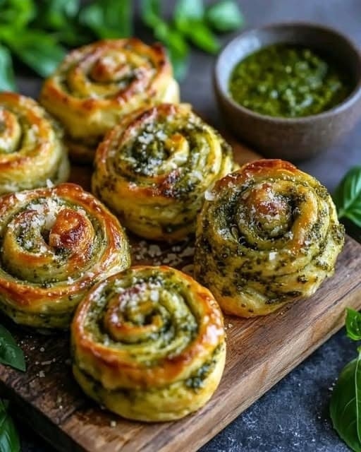 Pesto and Parmesan Puff Pastry Rolls: A Delicious Snack for Any Occasion