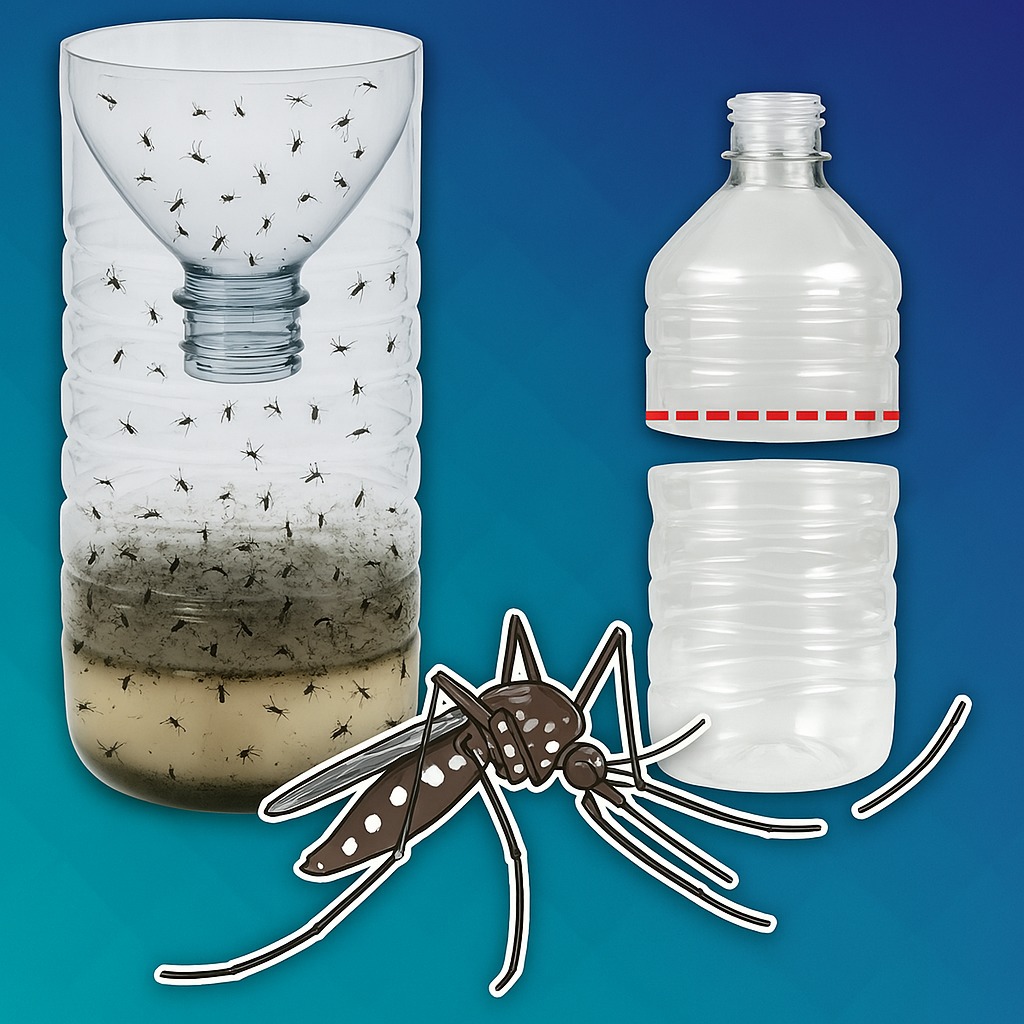 Homemade mosquito trap, the only natural remedy that eliminates them all