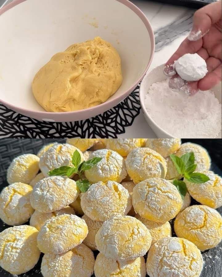 Lemon Crinkle Cookies