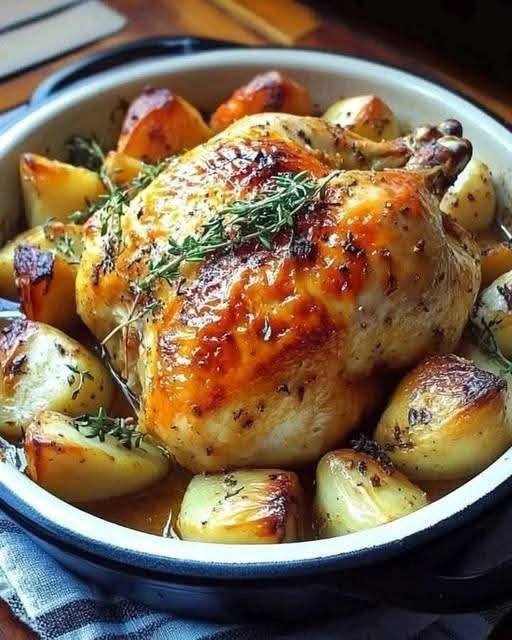 Dutch Oven Roast Chicke