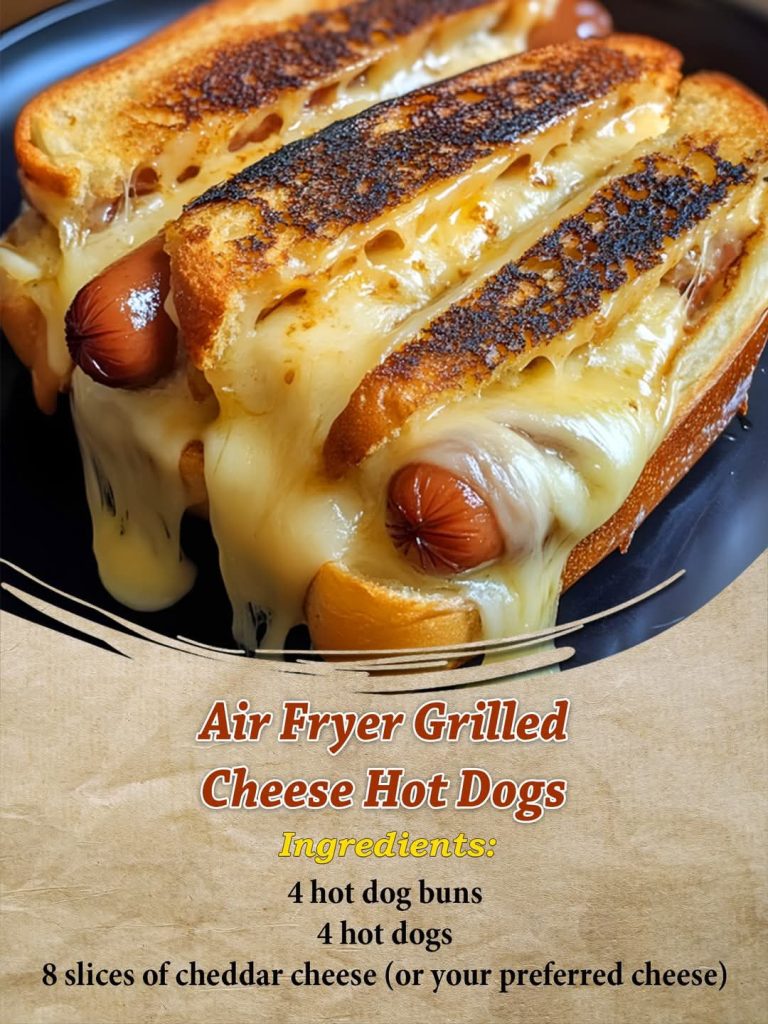 Air Fryer Grilled Cheese Hot Dogs