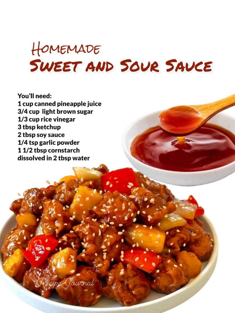 Homemade Sweet and Sour Sauce