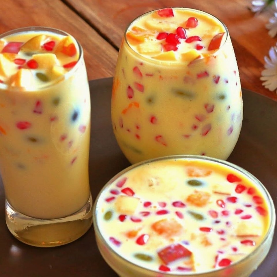 Fruit pudding in 15 minutes