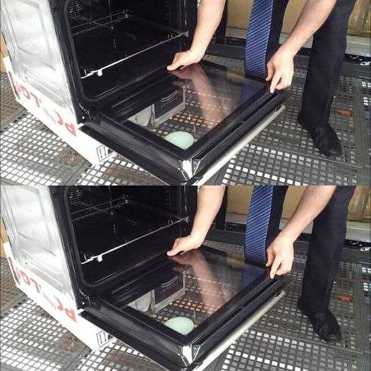 There is a knob on the oven door. Most people don’t know how useful it is.