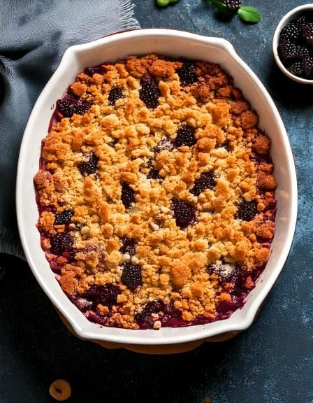 Believe it or not, the secret to this awesome recipe is the crumble.