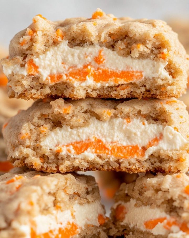 I swear I can eat these cookies all day! The filling is the best