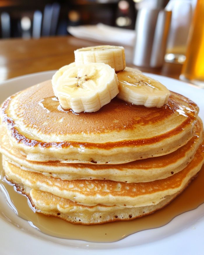We call them ‘Morning Hug Pancakes.’ Only 3 ingredients, and they’re the perfect way to warm up on a cold winter morning!