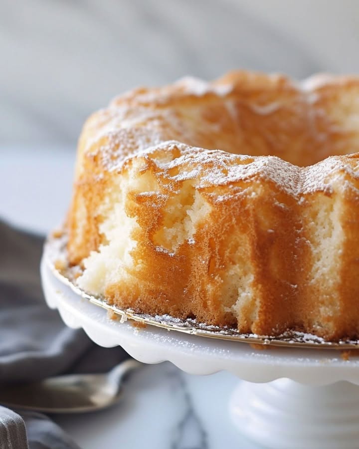I swear this ‘angel’ cake came straight from the heavens! Divine and so easy to put together!