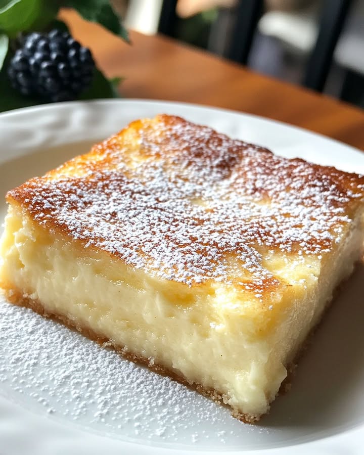 This ‘Magic’ dessert my daughter made was a total winner, so I just had to get the recipe