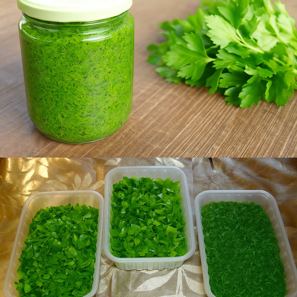 Parsley, the chef’s secret to making it last for months: it no longer rots