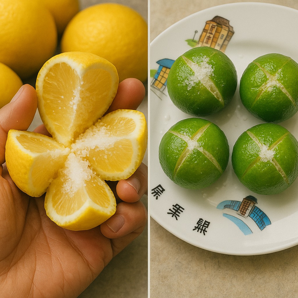I mix lemon and salt, used in this way they are worth “their weight in gold”: my grandmother taught me this and it still works!