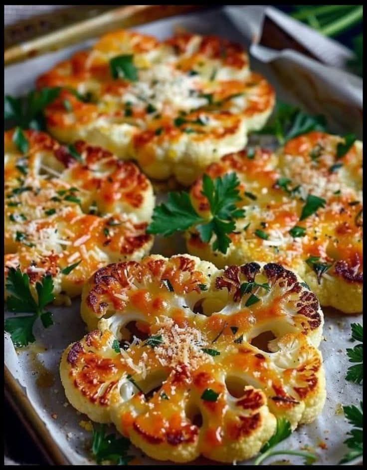 Oven-Baked Cauliflower with Cheese and Garlic: A Crispy, Flavorful Side Dish