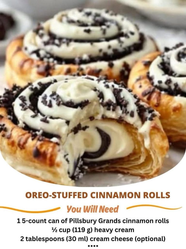 Oreo-Stuffed Cinnamon Roll