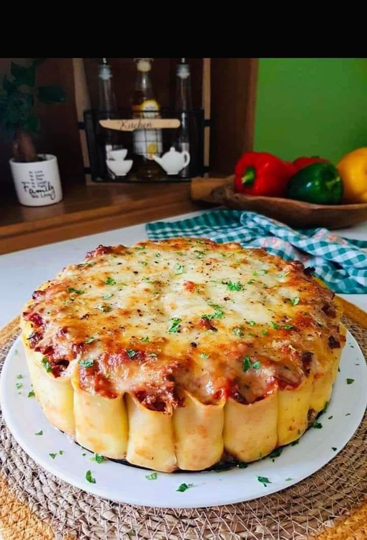 Cheesy Baked Rigatoni Pie