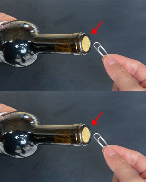 Opening red wine is very easy: there is no bottle opener, just a clip