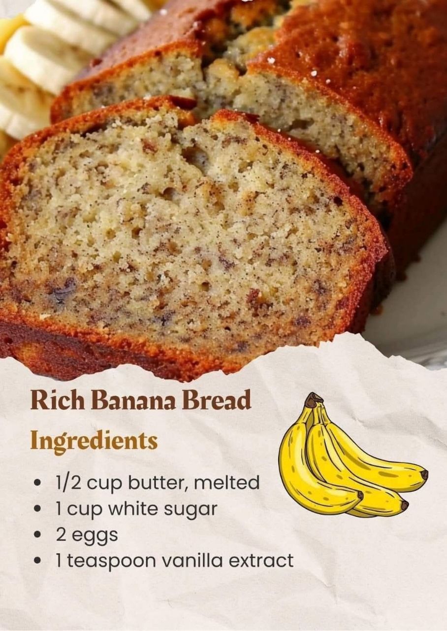 JANET’S RICH BANANA BREAD