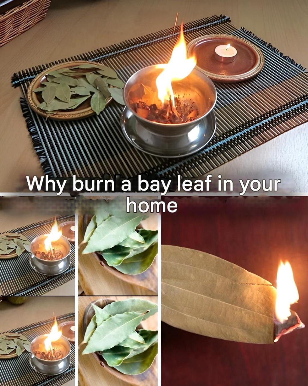 Why should you burn a laurel leaf at home?