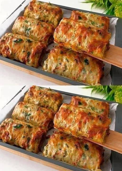 Potato Rolls with Cabbage and Cheese Filling