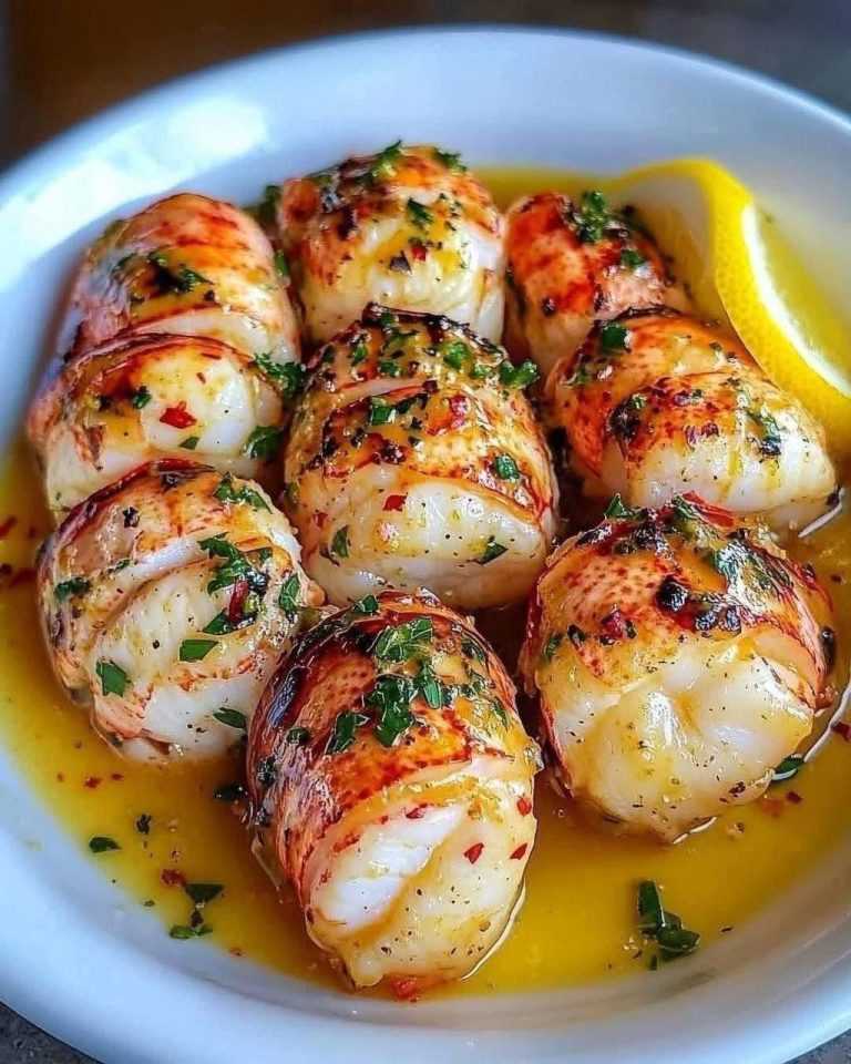 Golden Lobster Medallions in Aromatic Garlic-Herb Butte