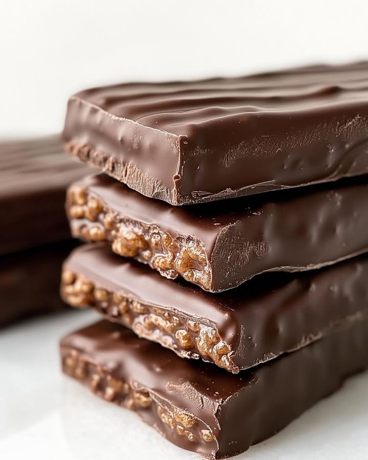 These 3-ingredient crunch bars are a delightful treat that brings together the comforting flavors of chocolate and peanut butter with the satisfying crunch of rice krispies. This recipe is perfect for those busy days when you want to whip up something sweet for your family without spending too much time in the kitchen. It’s a nostalgic nod to the simple joys of childhood snacks, and it’s sure to be a hit with both kids and adults alike. These crunch bars are a wonderful addition to any dessert table. They pair beautifully with a scoop of vanilla ice cream or a dollop of whipped cream. For a cozy family movie night, serve them alongside a warm mug of hot chocolate. If you’re having a gathering, consider adding some fresh fruit like strawberries or apple slices to balance the sweetness.