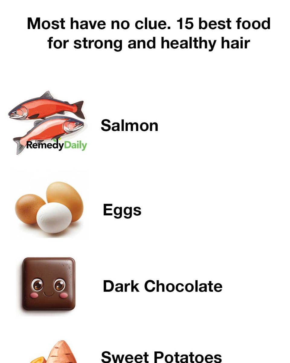 Most have no clue. 15 best food for strong and healthy hair