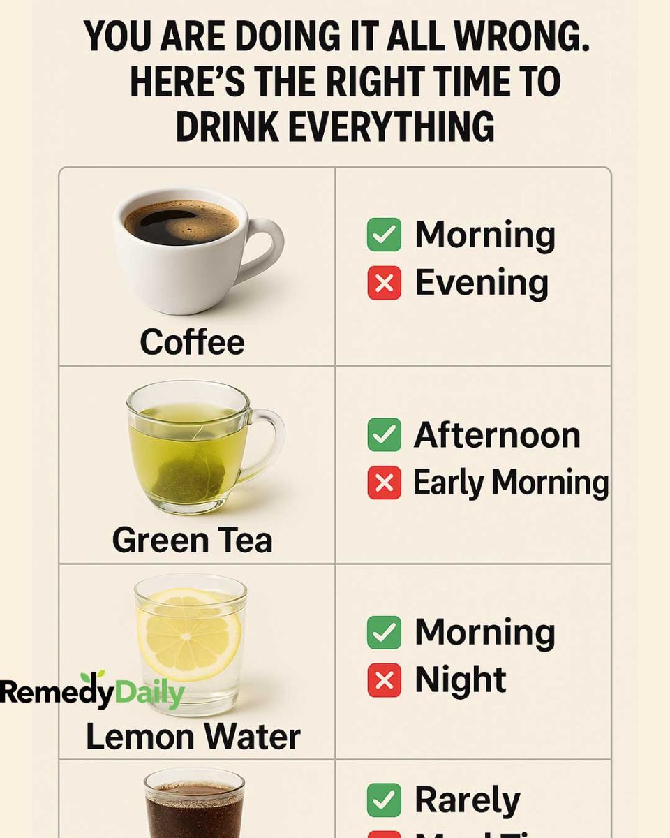 You are doing it all wrong. Here’s the right time to drink everything