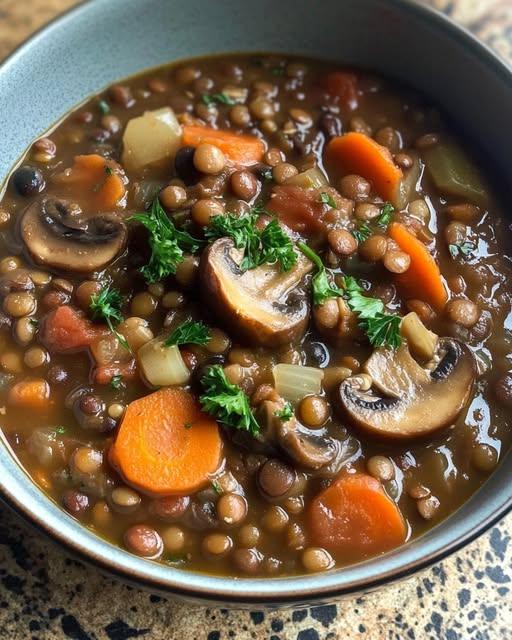 Lentil Mushroom Stew