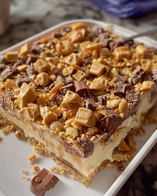 5-Ingredient No-Bake Crunchie Slice