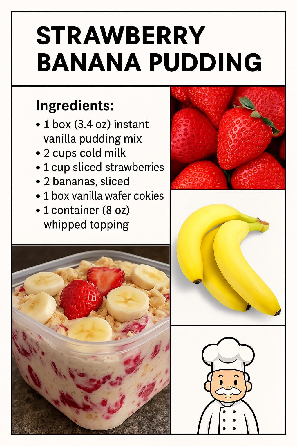 Strawberry Banana Pudding