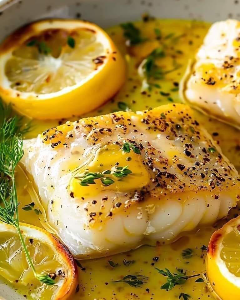 Simple Baked Cod with Lemon Butter Sauce Recipe Elegant Lemon-Butter Baked Cod