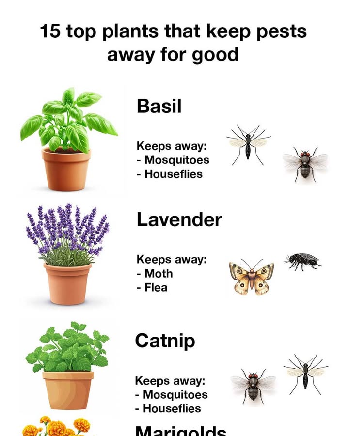 15 top plants that keep pests away