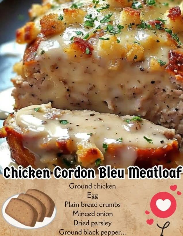 Chicken Cordon Bleu Meatloaf