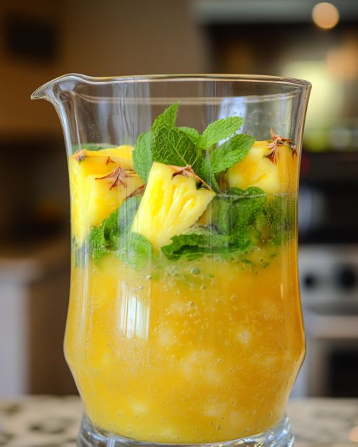 This was a regular treat from Nana, and now it’s ours too! It’s incredibly refreshing and delicious! We make a big batch and enjoy it for weeks!