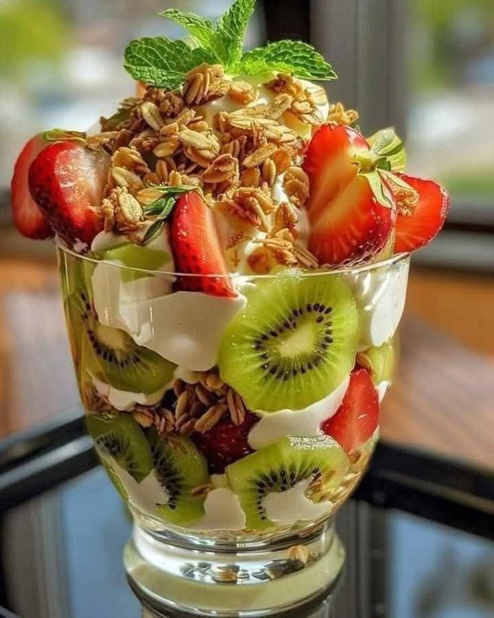 Strawberry Kiwi Yogurt Parfait